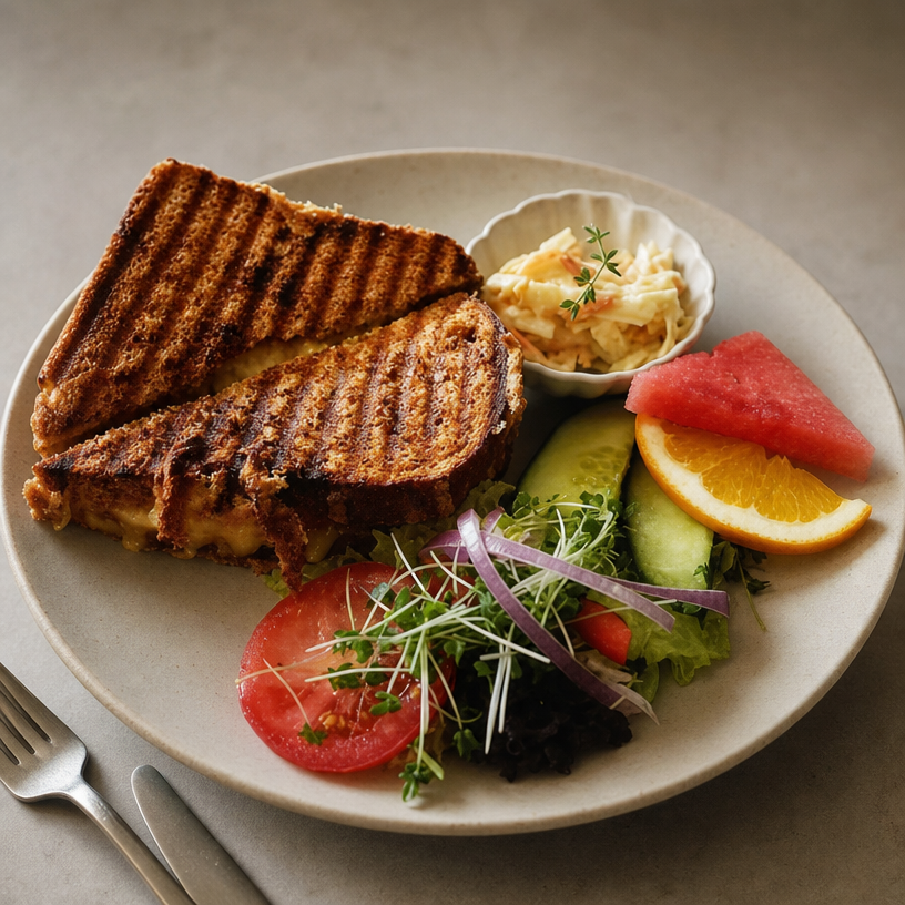 Fresh lunch plates